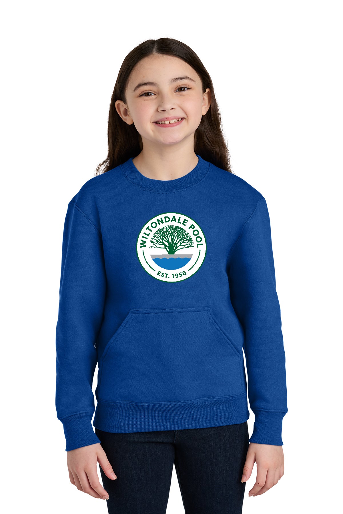 Wiltondale - Port & Co Youth Core Fleece Crewneck Pocket Sweatshirt