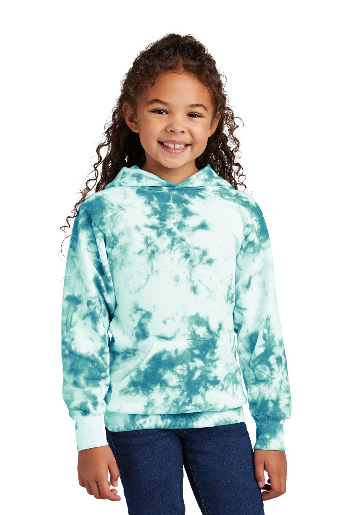 Port & Coª Youth Crystal Tie-Dye Pullover Hoodie