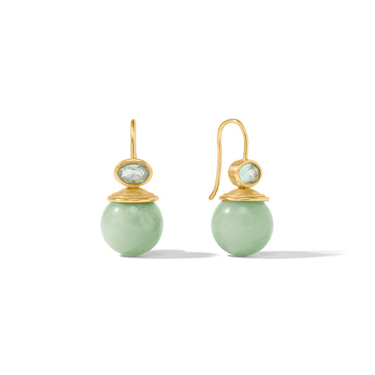 Portofino Earring - Aqua Jade