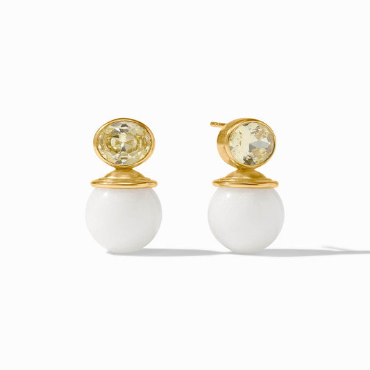 Portofino Earring - White Jade