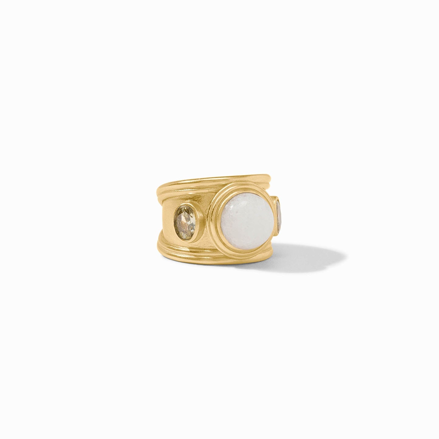 Portofino Stone Ring - White Jade - 8