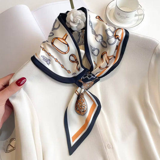 Elegant Pattern Print Decorative Neck Scarf