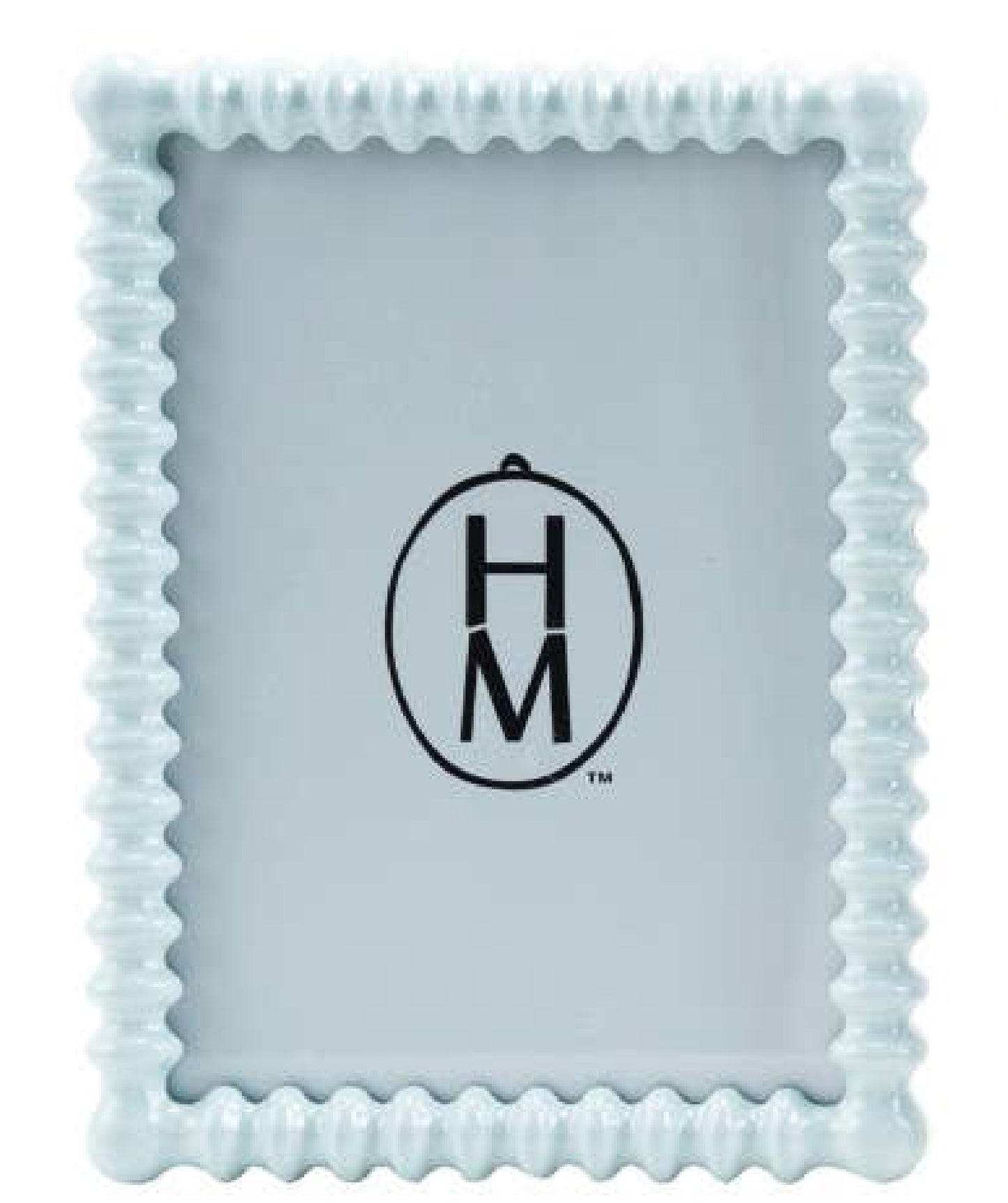 Sky Blue MDF Spindle Photo Frame