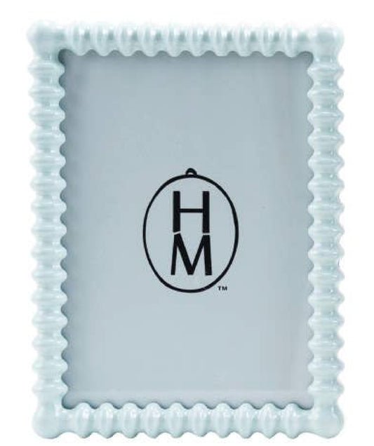 Sky Blue MDF Spindle Photo Frame