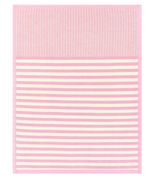 Sweet Pea Stripe Blush Mini Blanket