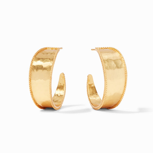 Savoy Hoop - Gold - Medium