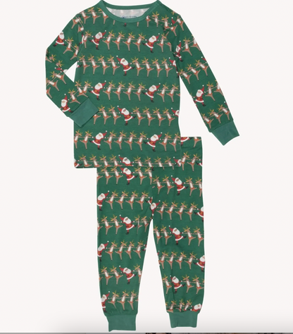 Christmas Can Can Pajama Long Sleeve Set