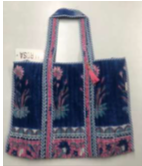 Zipper Tote Bag in Stellar Flora