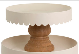 Almond Scallop Decor Stands