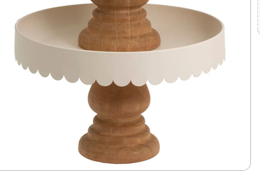 Almond Scallop Decor Stands