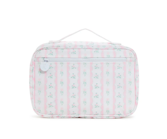 BUNDLE UP2 Hanging Toiletry Bag - RIBBON FLORAL PINK