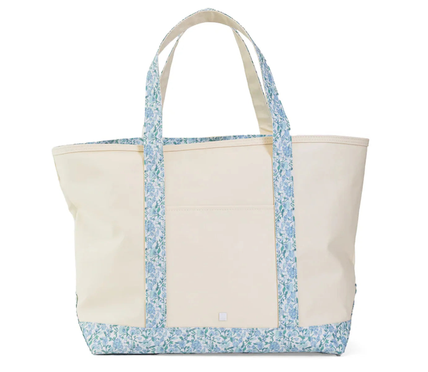 MAXI TOTE - HAMPTONS FLORAL TRIM - LG