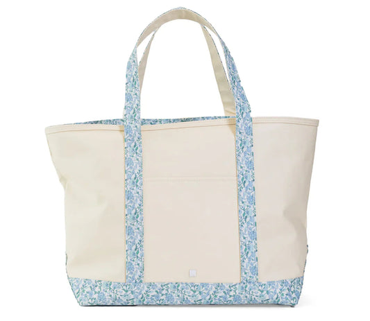 MAXI TOTE - HAMPTONS FLORAL TRIM - LG