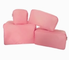 Nylon Pouch Cosmetic Bags-  Peach / Large