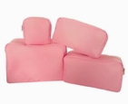 Nylon Pouch Cosmetic Bags- Perfect for Rush Bags: Peach / Small