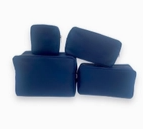 Nylon Pouch Cosmetic Bags- Perfect for Rush Bags: Navy / Medium