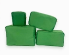 Nylon Pouch Cosmetic Bags- Perfect for Rush Bags: Kelly Green / Medium