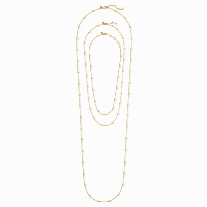 Solara Delicate Station Necklace - 18.5 in in Gold