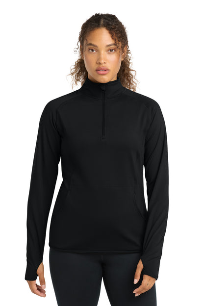 Sport-Tek  Women's Sport-Wick Stretch 1/4-Zip Pullover