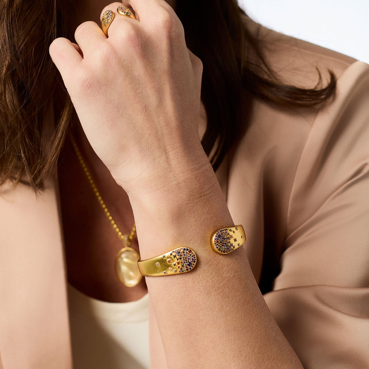 Stardust Cuff in Multi Stone