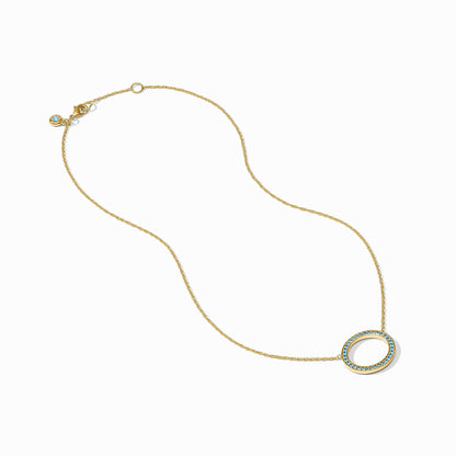 Stardust Delicate Necklace in Light Sapphire Blue