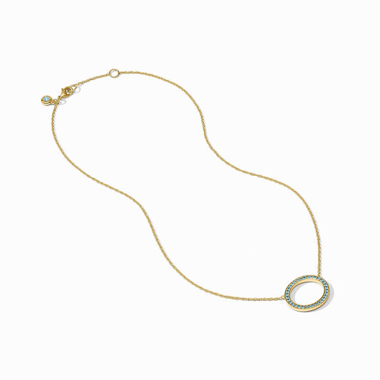 Stardust Delicate Necklace in Light Sapphire Blue
