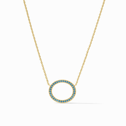 Stardust Delicate Necklace in Light Sapphire Blue