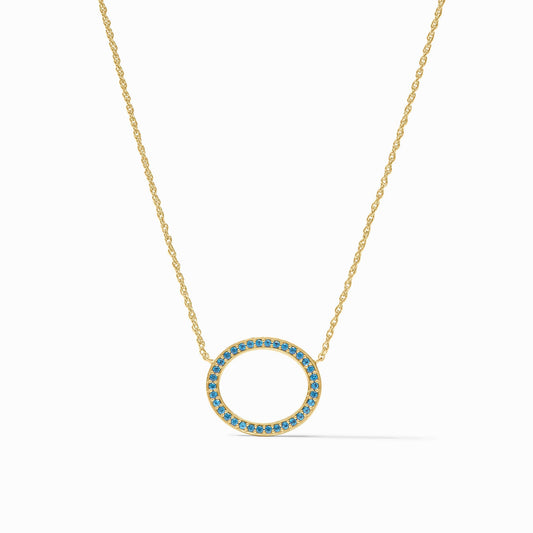Stardust Delicate Necklace in Light Sapphire Blue