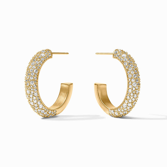 Stardust Hoop in Cubic Zirconia