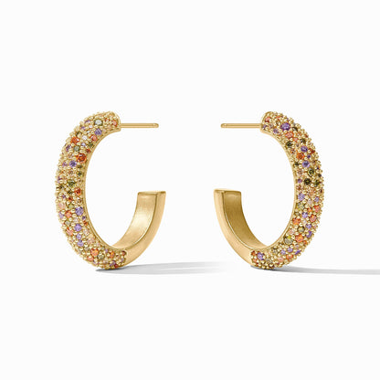 Stardust Hoop in Multi Stone
