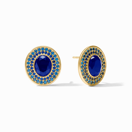 Stardust Stud in Iridescent Sapphire Blue