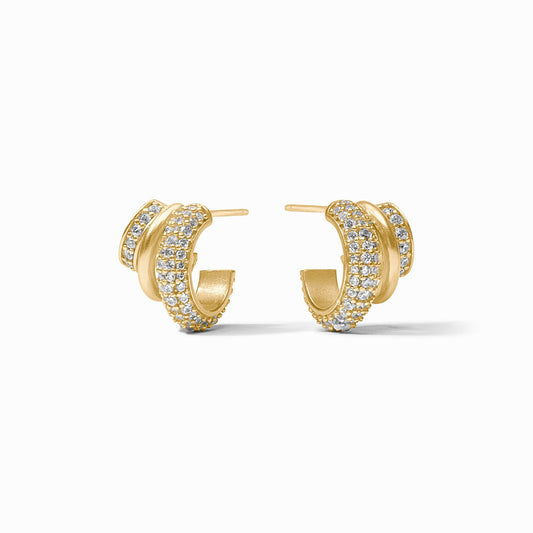 Stardust Triple Hoop in Cubic Zirconia