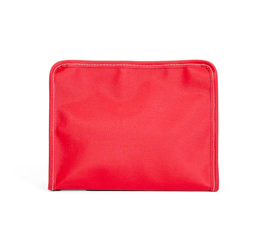 ROADIE MEDIUM Zip Pouch - COATED CANVAS RED