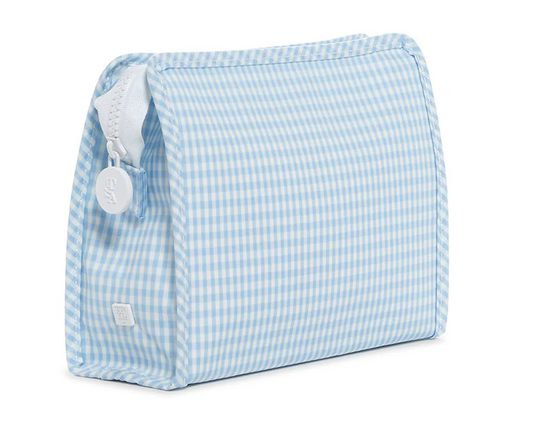 ROADIE MEDIUM Zip Pouch -
  GINGHAM MIST