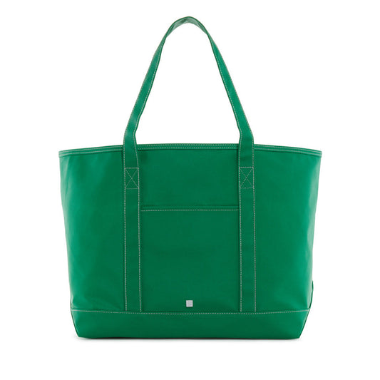 MAXI TOTE - COATED CANVAS Large KELLY GREEN