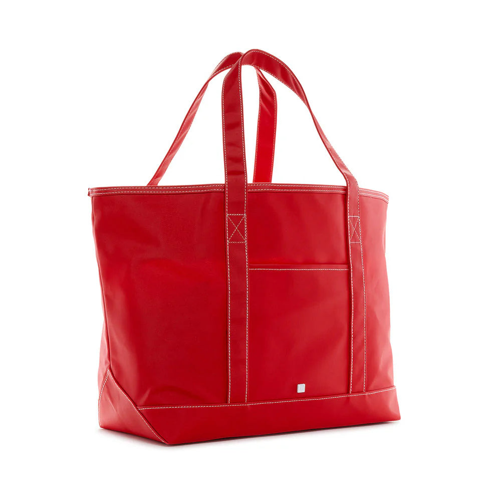 Maxi Tote - Coated Canvas Large Red