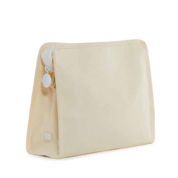 Roadie Large Zip Pouch - Coated Canvas Natural