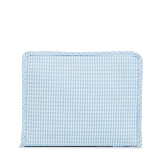 Roadie Large Zip Pouch - Gingham Mist