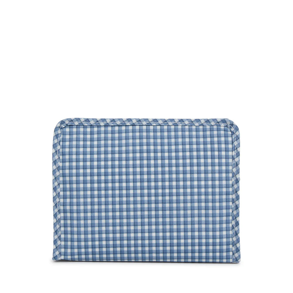 Roadie Medium Zip Pouch - Rodeo Check Indigo