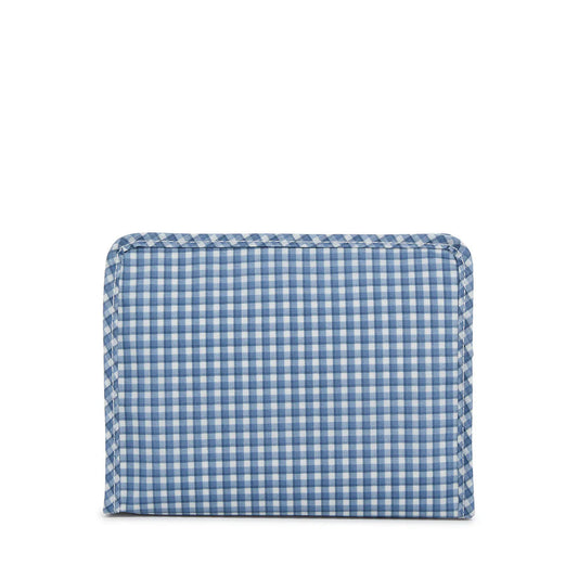 Roadie Medium Zip Pouch - Rodeo Check Indigo