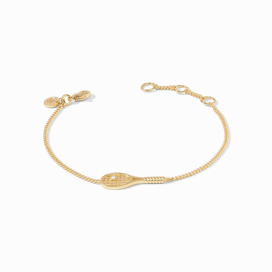 Tennis Racquet Delicate Bracelet - Cubic Zirconia