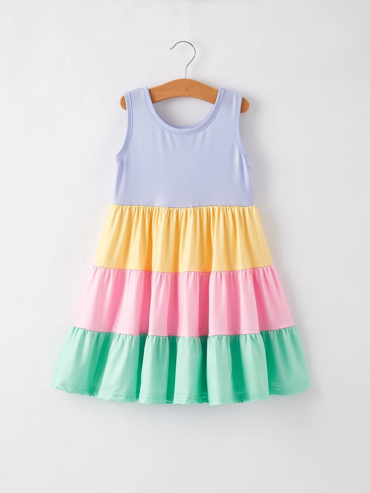 Tiered Rainbow Skirt Dress