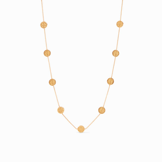 Valencia Delicate Station Necklace in Gold