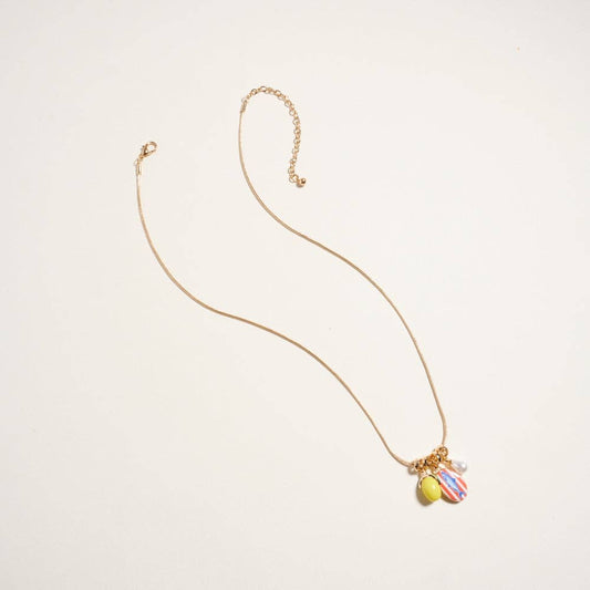 18 Inch Sardine Fish Lemon Pearl Charm Necklace: Gold / ONE