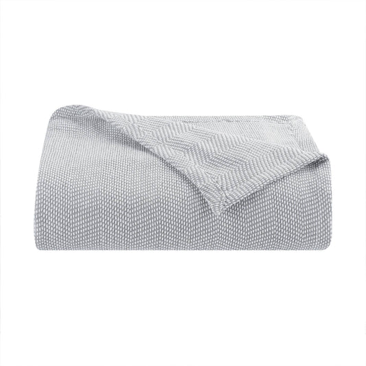 Chenille Throw Blanket 50x70 Color Options, High End Quality: Light Grey