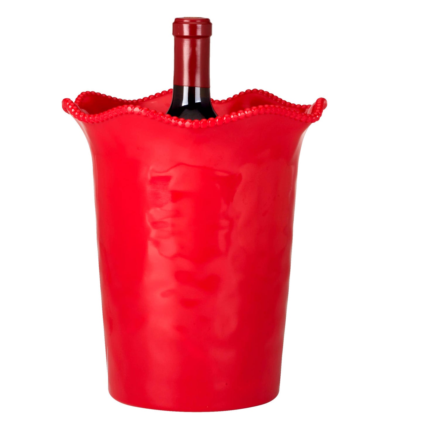 Perlette Red HW Melamine Wine Cooler 8.75in