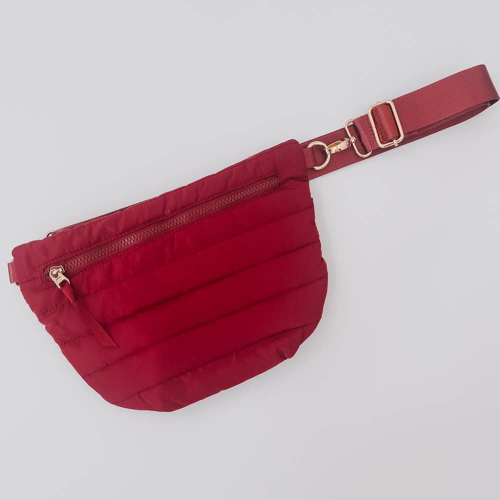 Jolie Puffer Belt Bag Crimson Red