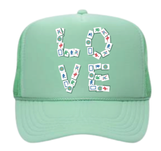 Mahjong Hat LOVE Tiles Hat