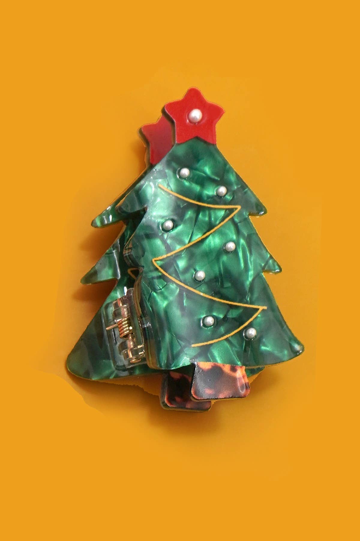 Christmas Tree Santa Snowman Hair Claw Clips | Christmas Tree