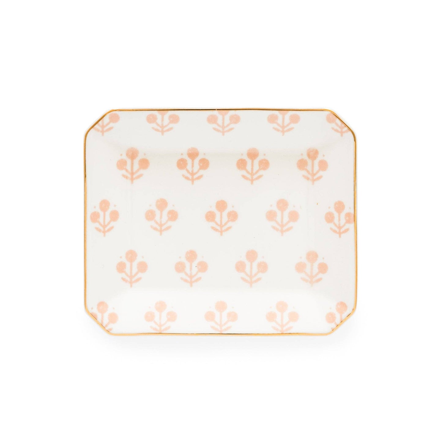 Small Trinket Tray, Rose Floral